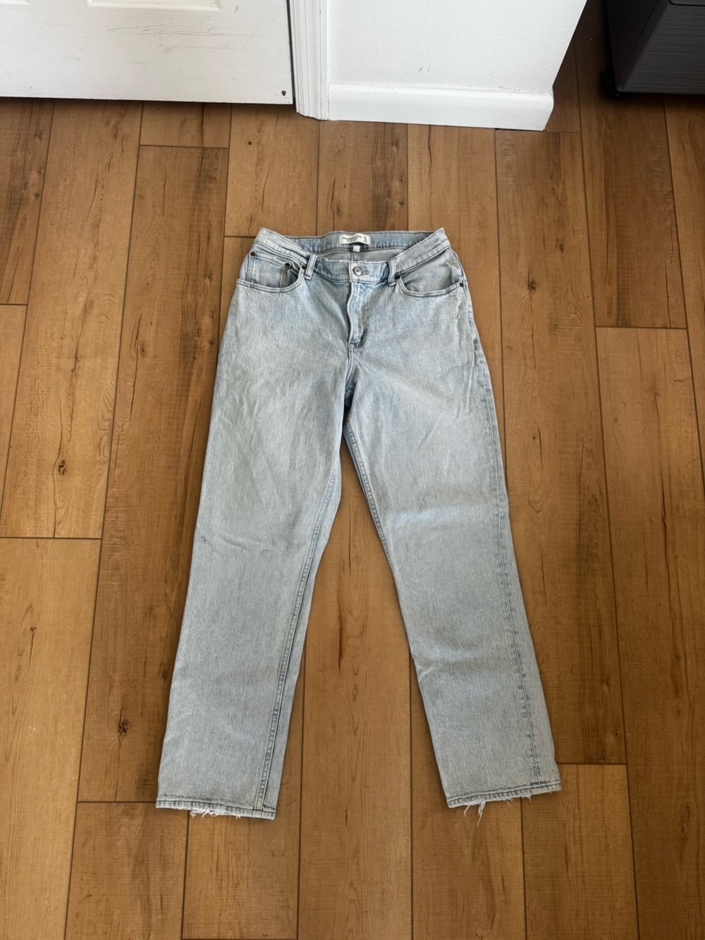 Abercrombie & Fitch Light Blue Low-Rise Jeans